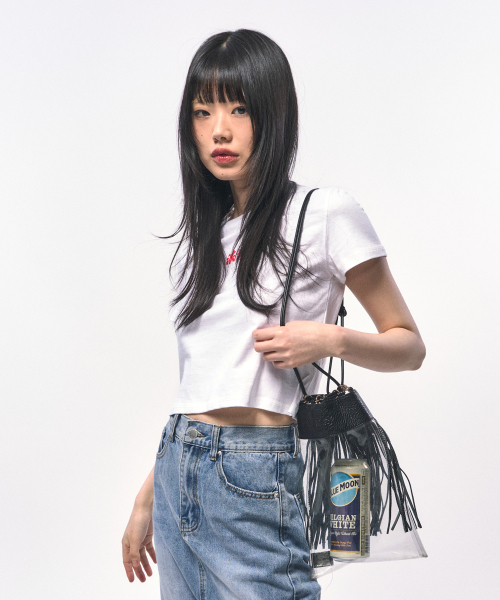 C WEAR BY THE GENIUS(シーウェアバイザジーニアス)の「ロマンティッククロップTシャツホワイト(Tシャツ/カットソー・レディース・その他・size1)」の2枚目の写真