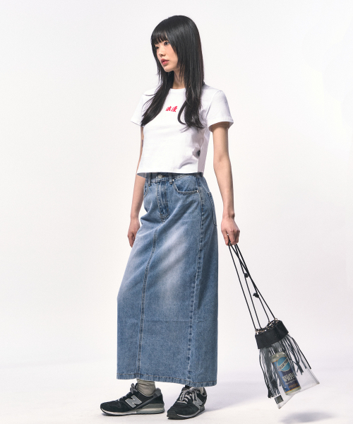C WEAR BY THE GENIUS(シーウェアバイザジーニアス)の「ロマンティッククロップTシャツホワイト(Tシャツ/カットソー・レディース・その他・size1)」の3枚目の写真
