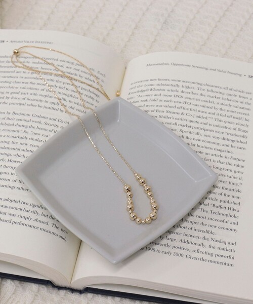 fredy emue（フレディエミュ）の「ボールメタルトップアジャストネックレス（ネックレス・レディース・ゴールド/シルバー・FREE）」の2枚目の写真