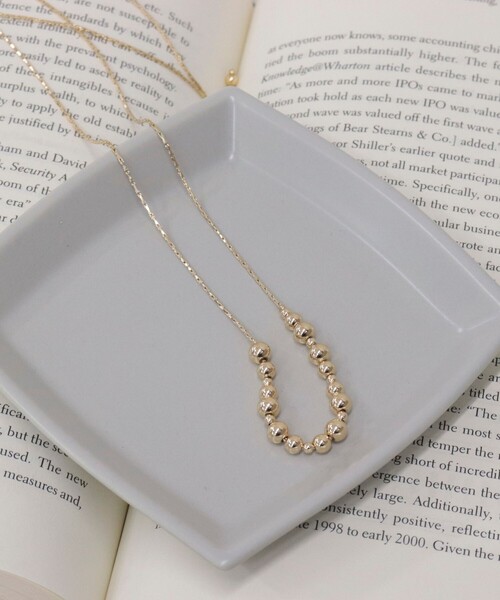 fredy emue（フレディエミュ）の「ボールメタルトップアジャストネックレス（ネックレス・レディース・ゴールド/シルバー・FREE）」の8枚目の写真