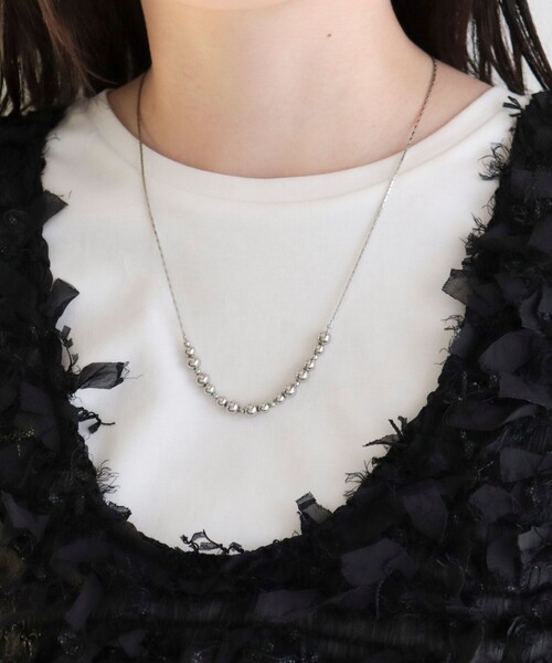 fredy emue（フレディエミュ）の「ボールメタルトップアジャストネックレス（ネックレス・レディース・ゴールド/シルバー・FREE）」の6枚目の写真