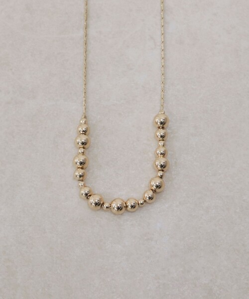 fredy emue（フレディエミュ）の「ボールメタルトップアジャストネックレス（ネックレス・レディース・ゴールド/シルバー・FREE）」の5枚目の写真