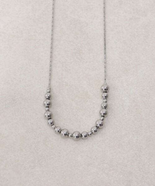 fredy emue（フレディエミュ）の「ボールメタルトップアジャストネックレス（ネックレス・レディース・ゴールド/シルバー・FREE）」の3枚目の写真