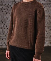 Division Fisherman Crew Neck Knit (Brown)