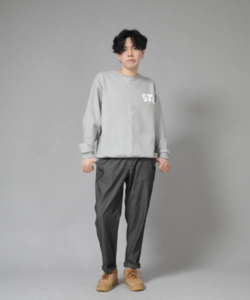 SAINTCREW(セントクルー)の「ブリッジフィルバンディングパンツ BWD-324 グレー ブラックデニム BRS(デニムパンツ・メンズ・その他・MEDIUM/LARGE/X-LARGE/XX-LARGE)」の4枚目の写真