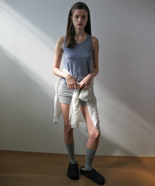 NAATS(ナツ)の「Stripe comfort sleeveless, light blue(Tシャツ/カットソー・レディース・その他・FREE)」の3枚目の写真