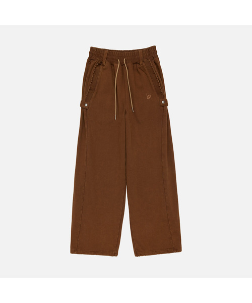 CONY(コール アウト ニューイヤー)の「WASHED RUFFLE PANTS / BROWN(スウェットパンツ・レディース・その他・OS)」の1枚目の写真