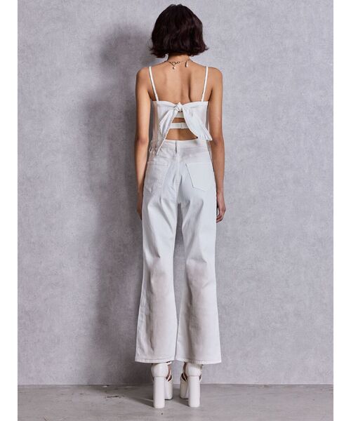 GYDA（ジェイダ）の「BACKリボンデニムロンパース（つなぎ/オールインワン・レディース・インディゴブルー/ライトブルー/オフホワイト・MEDIUM/SMALL/X-SMALL）」の14枚目の写真