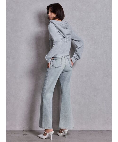 GYDA（ジェイダ）の「BACKリボンデニムロンパース（つなぎ/オールインワン・レディース・インディゴブルー/ライトブルー/オフホワイト・MEDIUM/SMALL/X-SMALL）」の20枚目の写真