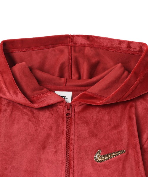 NIKE(ナイキ)の「NIKE W NSW TRND VLR FZ HD LS TOP / ナイキ ウィメンズ NSW TRND VLR FZ HD L/S トップ 【SP】(パーカー・レディース・アイボリー/ブラウン/レッド・S/M/L)」の4枚目の写真