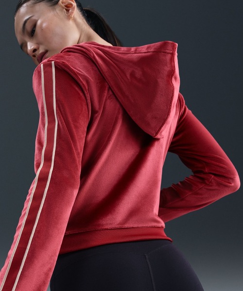 NIKE(ナイキ)の「NIKE W NSW TRND VLR FZ HD LS TOP / ナイキ ウィメンズ NSW TRND VLR FZ HD L/S トップ 【SP】(パーカー・レディース・アイボリー/ブラウン/レッド・S/M/L)」の10枚目の写真