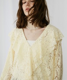 LOSCa | レースボリュームラッフルブラウス(シャツ/ブラウス)