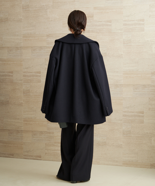 plage（プラージュ）の「Double melton コート（その他アウター・レディース・ネイビー・36/38）」の6枚目の写真