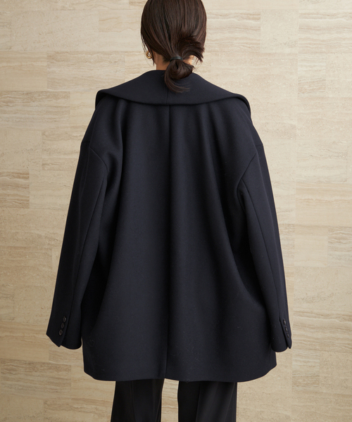 plage（プラージュ）の「Double melton コート（その他アウター・レディース・ネイビー・36/38）」の10枚目の写真