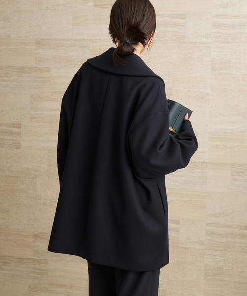 plage（プラージュ）の「Double melton コート（その他アウター・レディース・ネイビー・36/38）」の14枚目の写真
