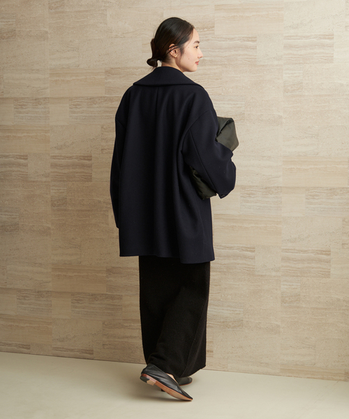 plage（プラージュ）の「Double melton コート（その他アウター・レディース・ネイビー・36/38）」の18枚目の写真