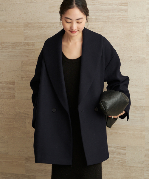 plage（プラージュ）の「Double melton コート（その他アウター・レディース・ネイビー・36/38）」の20枚目の写真