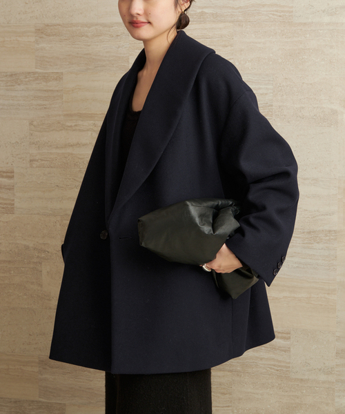plage（プラージュ）の「Double melton コート（その他アウター・レディース・ネイビー・36/38）」の21枚目の写真