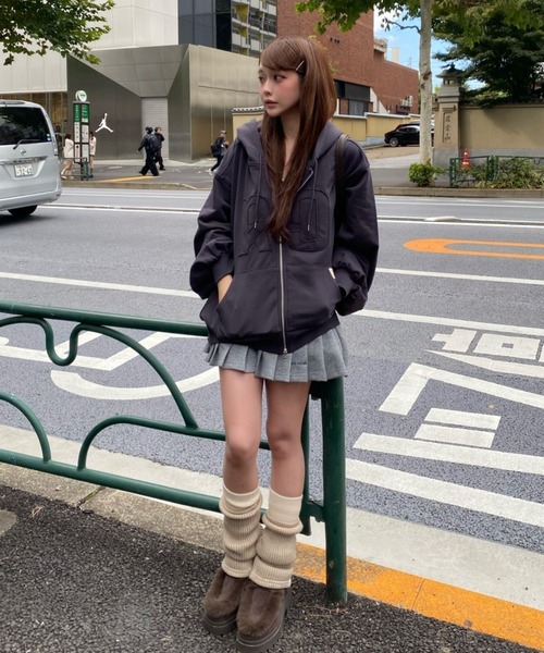 RAY CASSIN（レイカズン）の「配色レッグウォーマー（レッグウォーマー・レディース・アイボリー・FREE）」の6枚目の写真