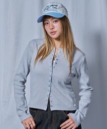 SEQUENZ（シークエンズ）の「※WEB限定 / シルバープレート / レディースフィットカーディガン /sqnz fit cardigan（Tシャツ/カットソー）」