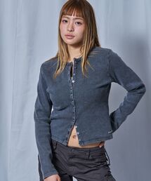 SEQUENZ（シークエンズ）の「※WEB限定 / シルバープレート / レディースフィットカーディガン /sqnz fit cardigan（Tシャツ/カットソー）」