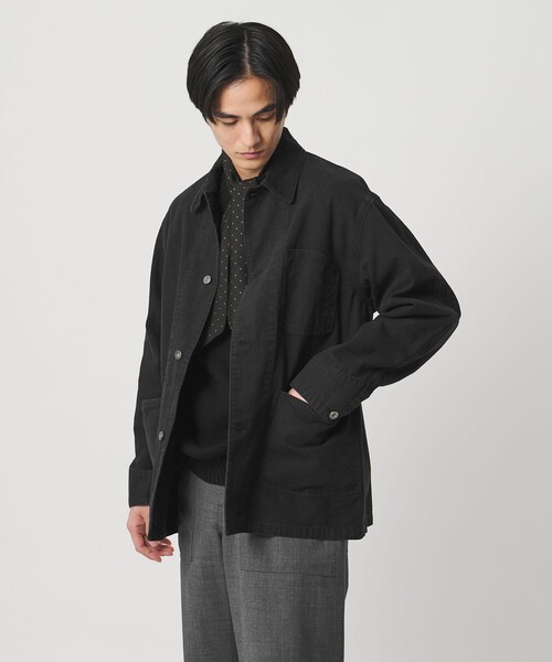 UNITED ARROWS（ユナイテッドアローズ）の「サルファーダック カバーオール 「 SLOW &　」（カバーオール・メンズ・ブラック・S/L/M/XL）」の2枚目の写真
