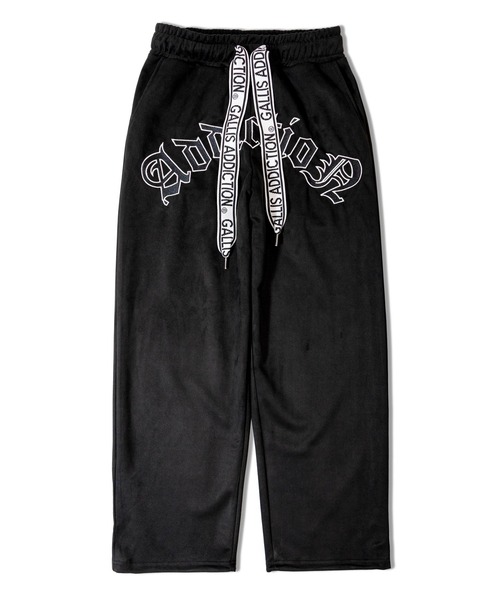 GALLIS ADDICTION(ガリスアディクション)の「GA SUEDE 刺繍 PANTS(スウェットパンツ・メンズ・アイボリー/ブラック・M/L)」の2枚目の写真