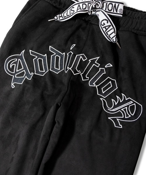 GALLIS ADDICTION(ガリスアディクション)の「GA SUEDE 刺繍 PANTS(スウェットパンツ・メンズ・アイボリー/ブラック・M/L)」の6枚目の写真