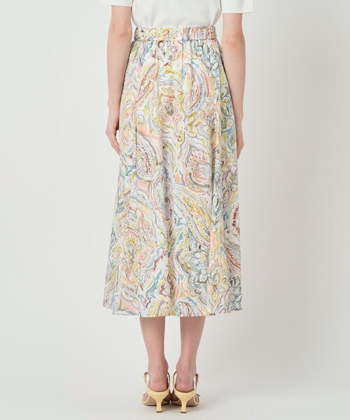 ANAYI(アナイ)の「【セットアップ対応商品】ペイントペイズリープリントフレア スカート(スカート・レディース・ピンク/マルチ・38/36/34)」の5枚目の写真