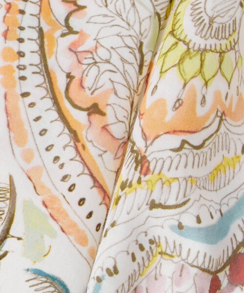 ANAYI(アナイ)の「【セットアップ対応商品】ペイントペイズリープリントフレア スカート(スカート・レディース・ピンク/マルチ・38/36/34)」の16枚目の写真