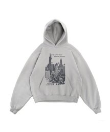 HIDDEN BEHIND（ヒドゥンビハインド）の「CITY of N.Y HOODIE (GREY)（パーカー）」