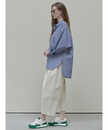 AVANT-G（アバン）の「Crop Cotton Banding Pants - oatmeal（その他パンツ）」