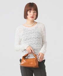 Ray BEAMS | ジャカード レース クルーネック Tシャツ(Tシャツ/カットソー)