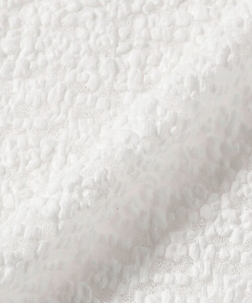 Ray BEAMS（レイビームス）の「ジャカード レース クルーネック Tシャツ（Tシャツ/カットソー・レディース・ホワイト/ブラック/サックスブルー・ONE SIZE）」の22枚目の写真