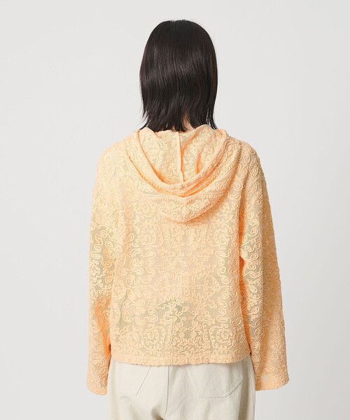 BEAUTY&YOUTH UNITED ARROWS（ビューティーアンドユースユナイテッドアローズ）の「メッシュ エンブロイダリー フーディ ウォッシャブル（シャツ/ブラウス・レディース・シャーベット/ブラック/ホワイト・FREE）」の17枚目の写真