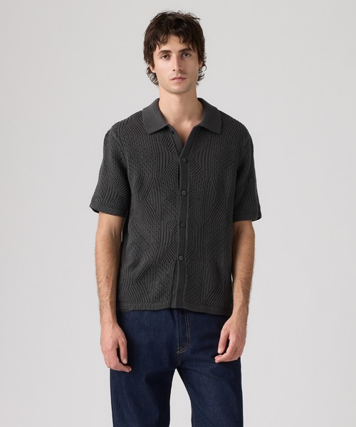 Levi's(リーバイス)の「Levi's/リーバイス セーター キャンプシャツ(シャツ/ブラウス・メンズ・ブラック・XL/L/M/S)」の1枚目の写真