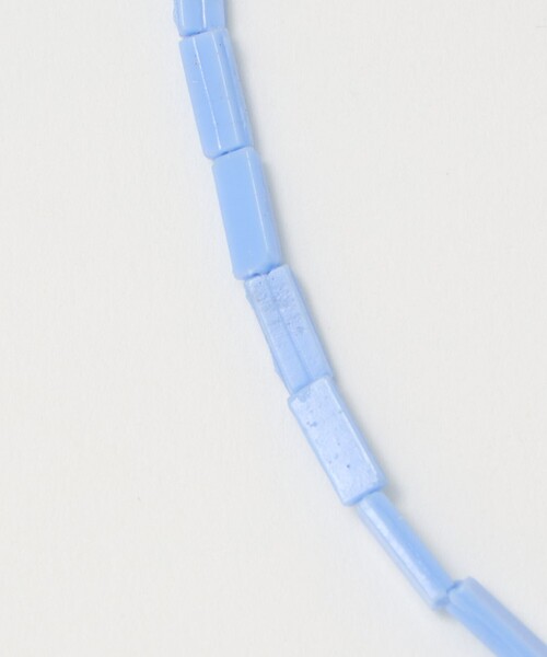 Steven Alan(スティーブンアラン)の「<Toile>SQUARE GLASS BEADS NECKLACE/ネックレス(ネックレス・レディース・ホワイト/ライトブルー・FREE)」の3枚目の写真