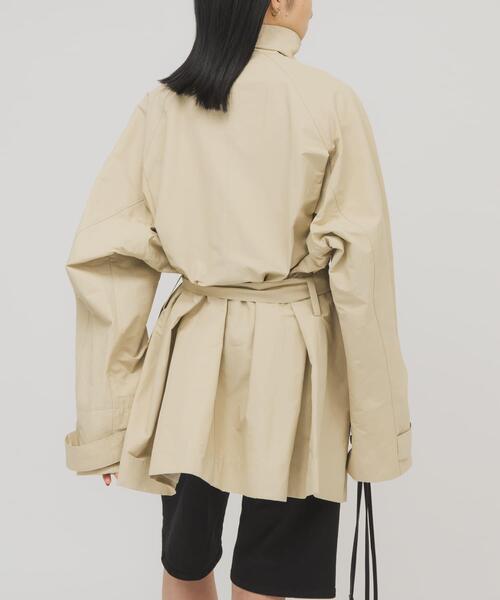 KBF（ケイビーエフ）の「テントラインBIGミドルコート（その他アウター・レディース・ブラウン/ベージュ/ネイビー・ONE）」の6枚目の写真
