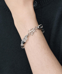 ALYSS（アリス）の「ブレンディッドストーンエスニックブレスレット[ミューテッドグレー]（ブレスレット）」