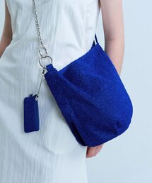 ADAUL（アダウル）の「マルチグリッターバスケットバッグ - ブルー（メッセンジャーバッグ）」