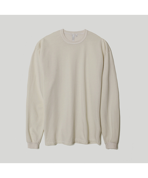 SEASUN(シーサン)の「ダイッド L/S Tシャツ_ベージュ(Tシャツ/カットソー・メンズ・ベージュ・FREE)」の1枚目の写真