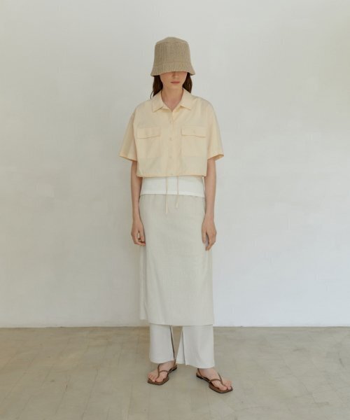 UNNOUT(アナウト)の「POCKET CROP SHIRT - BUTTER(シャツ/ブラウス・レディース・その他・ONE SIZE)」の5枚目の写真