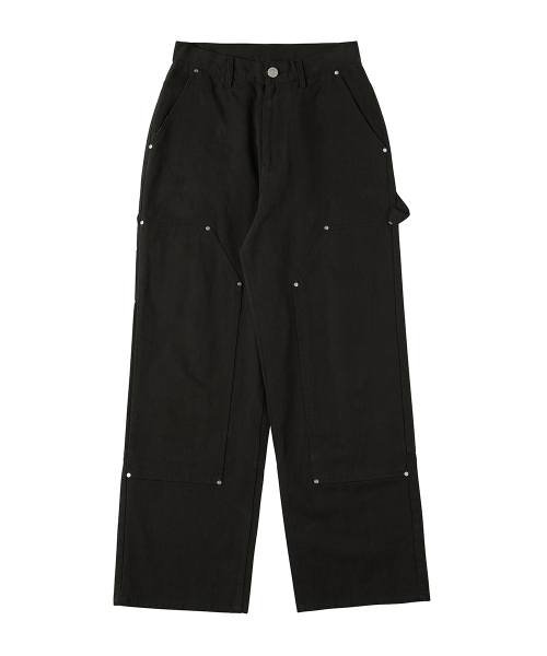 URBANAGE（アーバンエイジ）の「コットンカーペンターワイドパンツチャコール（その他パンツ・レディース・その他・SMALL/MEDIUM/LARGE/X-LARGE）」の5枚目の写真