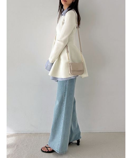 SNIDEL（スナイデル）の「ストレートデニム（デニムパンツ・レディース・グレー/ライトブルー/インディゴブルー・0/1）」の10枚目の写真