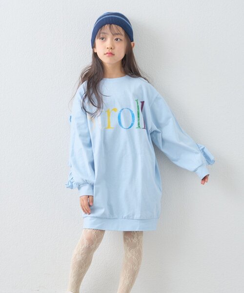 CIAOPANIC TYPY（チャオパニックティピー）の「《WEB限定》【KIDS】サラッと快適！ロゴバックフリルワンピ(ジュニアサイズあり)（ワンピース・キッズ・サックスブルー/グレー/イエロー・110/130/150）」の6枚目の写真