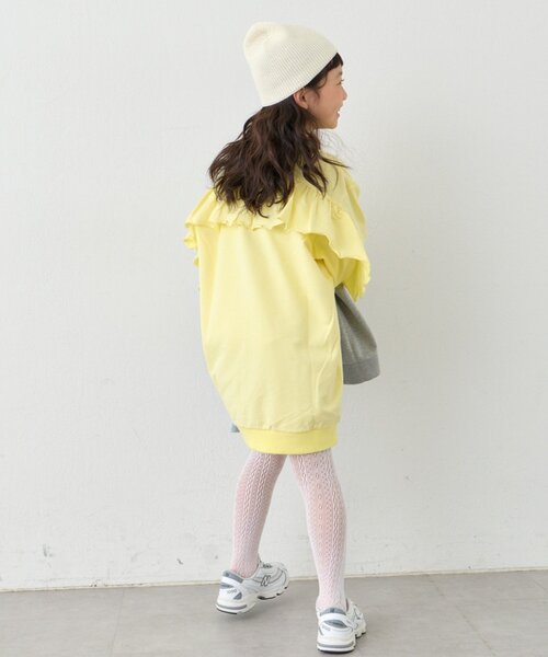 CIAOPANIC TYPY（チャオパニックティピー）の「《WEB限定》【KIDS】サラッと快適！ロゴバックフリルワンピ(ジュニアサイズあり)（ワンピース・キッズ・サックスブルー/グレー/イエロー・110/130/150）」の16枚目の写真