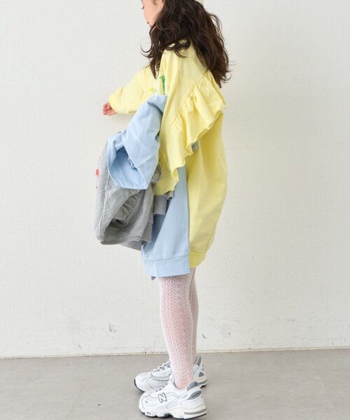 CIAOPANIC TYPY（チャオパニックティピー）の「《WEB限定》【KIDS】サラッと快適！ロゴバックフリルワンピ(ジュニアサイズあり)（ワンピース・キッズ・サックスブルー/グレー/イエロー・110/130/150）」の19枚目の写真