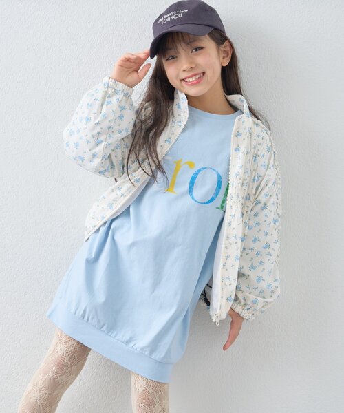 CIAOPANIC TYPY（チャオパニックティピー）の「《WEB限定》【KIDS】サラッと快適！ロゴバックフリルワンピ(ジュニアサイズあり)（ワンピース・キッズ・サックスブルー/グレー/イエロー・110/130/150）」の21枚目の写真