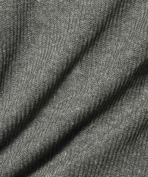 ESTNATION（エストネーション）の「ESTNATION / リネンコットン メランジクルーネックニット（ニット/セーター・メンズ・ネイビー/グレー・LARGE/MEDIUM）」の6枚目の写真
