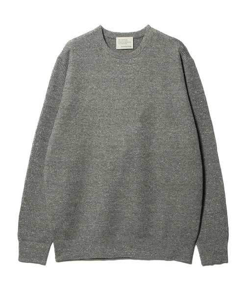 ESTNATION（エストネーション）の「ESTNATION / リネンコットン メランジクルーネックニット（ニット/セーター・メンズ・ネイビー/グレー・LARGE/MEDIUM）」の17枚目の写真